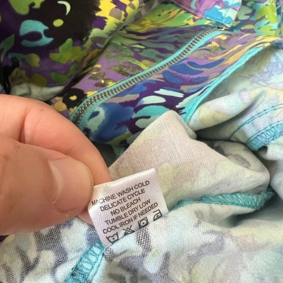 Erin London Zipper Blazer Jacket | Multicolour | Size Medium - Picture 7 of 8